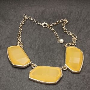 Gold and Yellow Statement Necklace